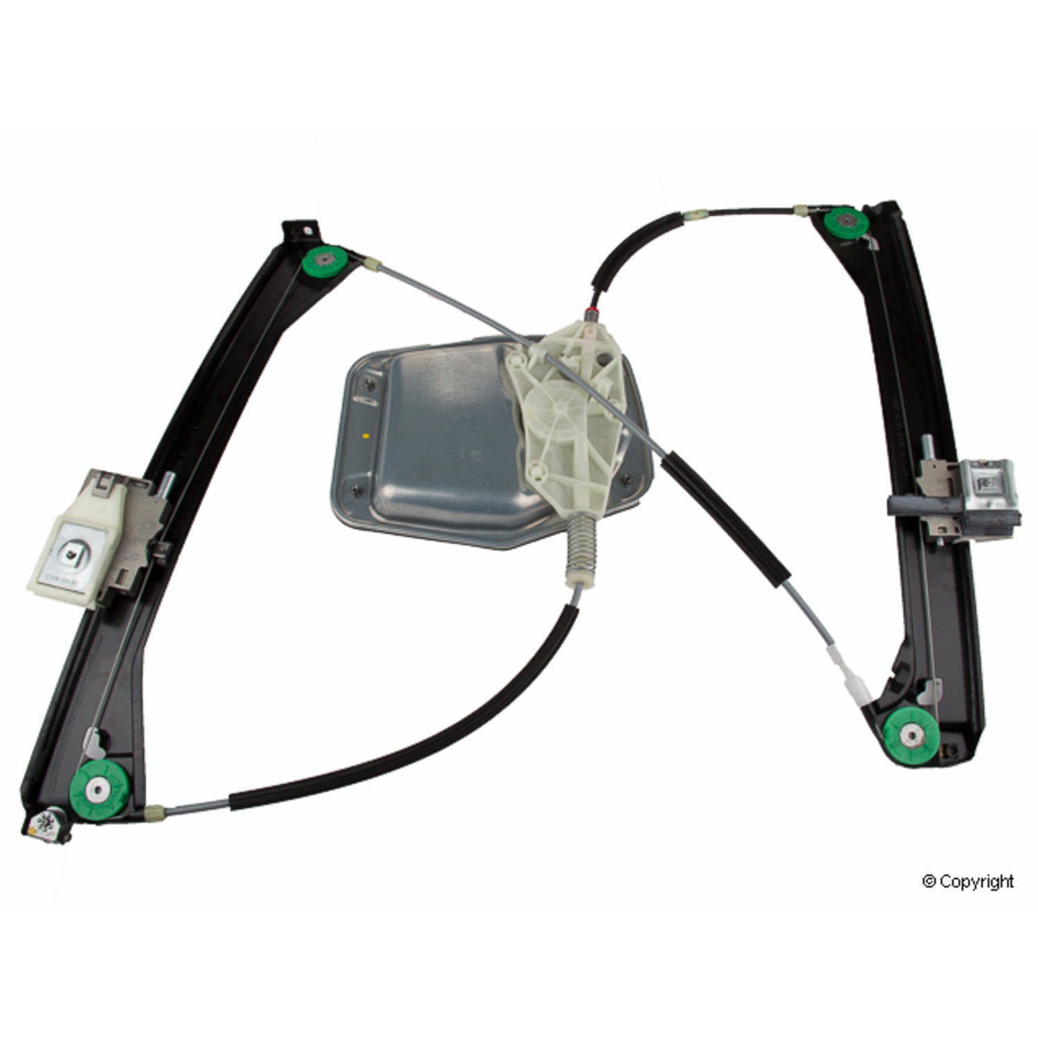 Front View of Front Left Window Regulator GENUINE 1Q0837461G