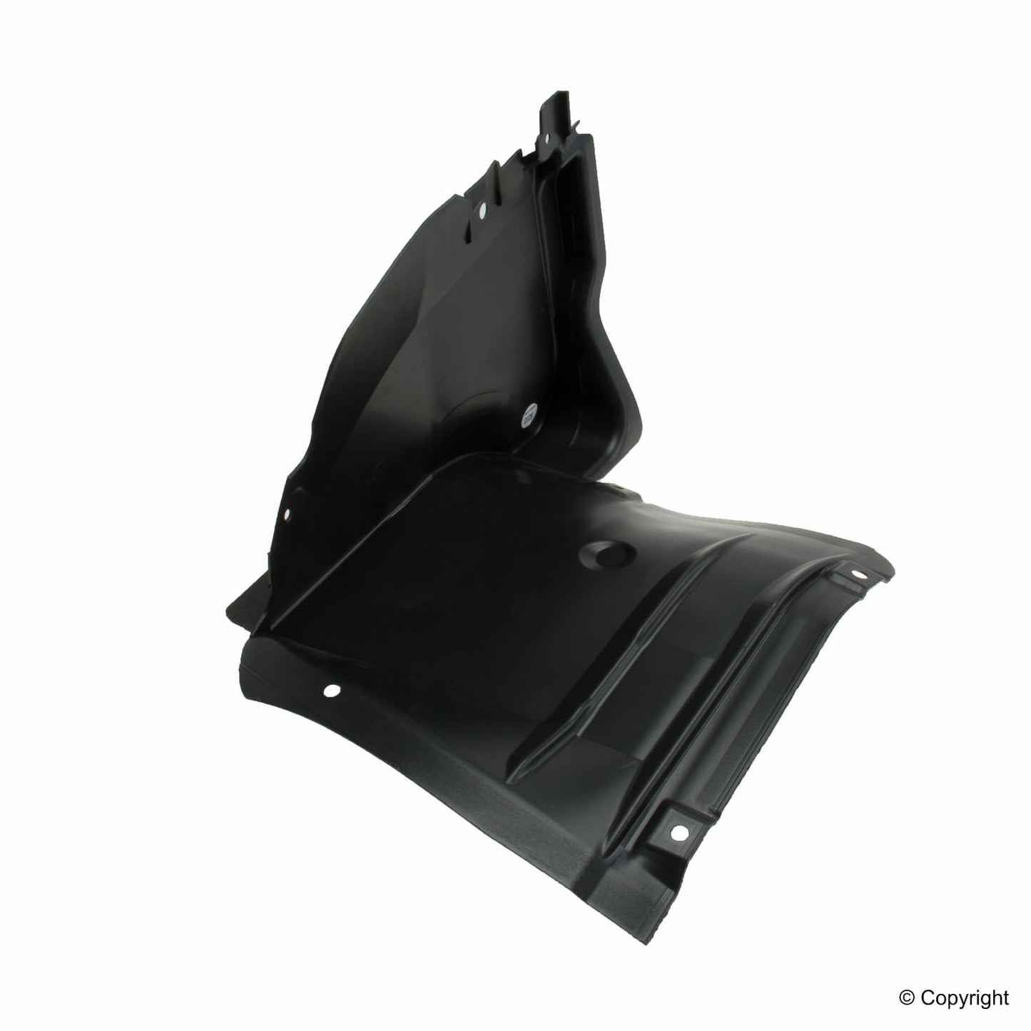 Front View of Front Left Fender Liner GENUINE 2038810323