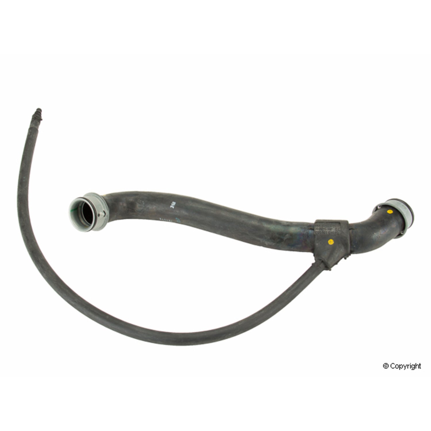 Front View of Upper Left Radiator Coolant Hose GENUINE 2045010382