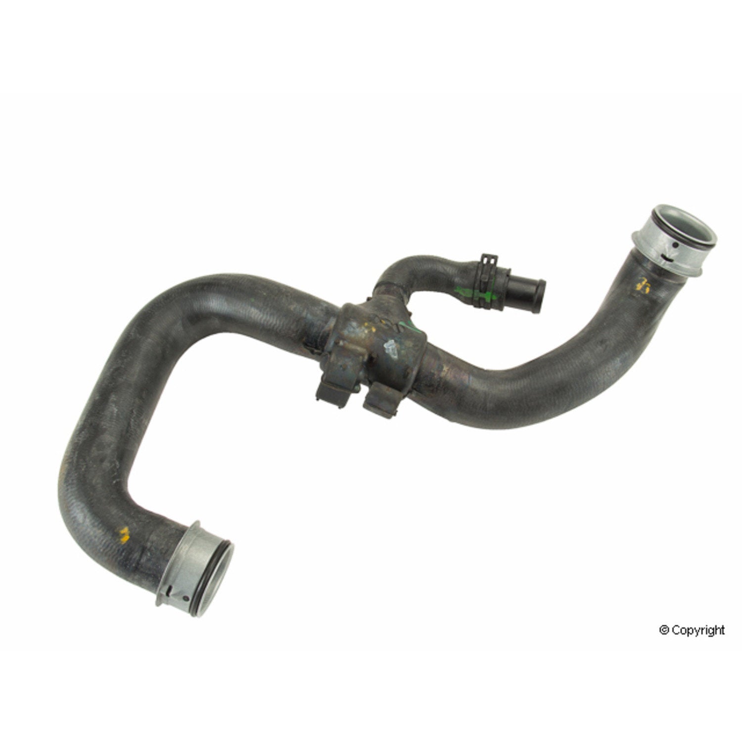 Front View of Upper Right Radiator Coolant Hose GENUINE 2045013782