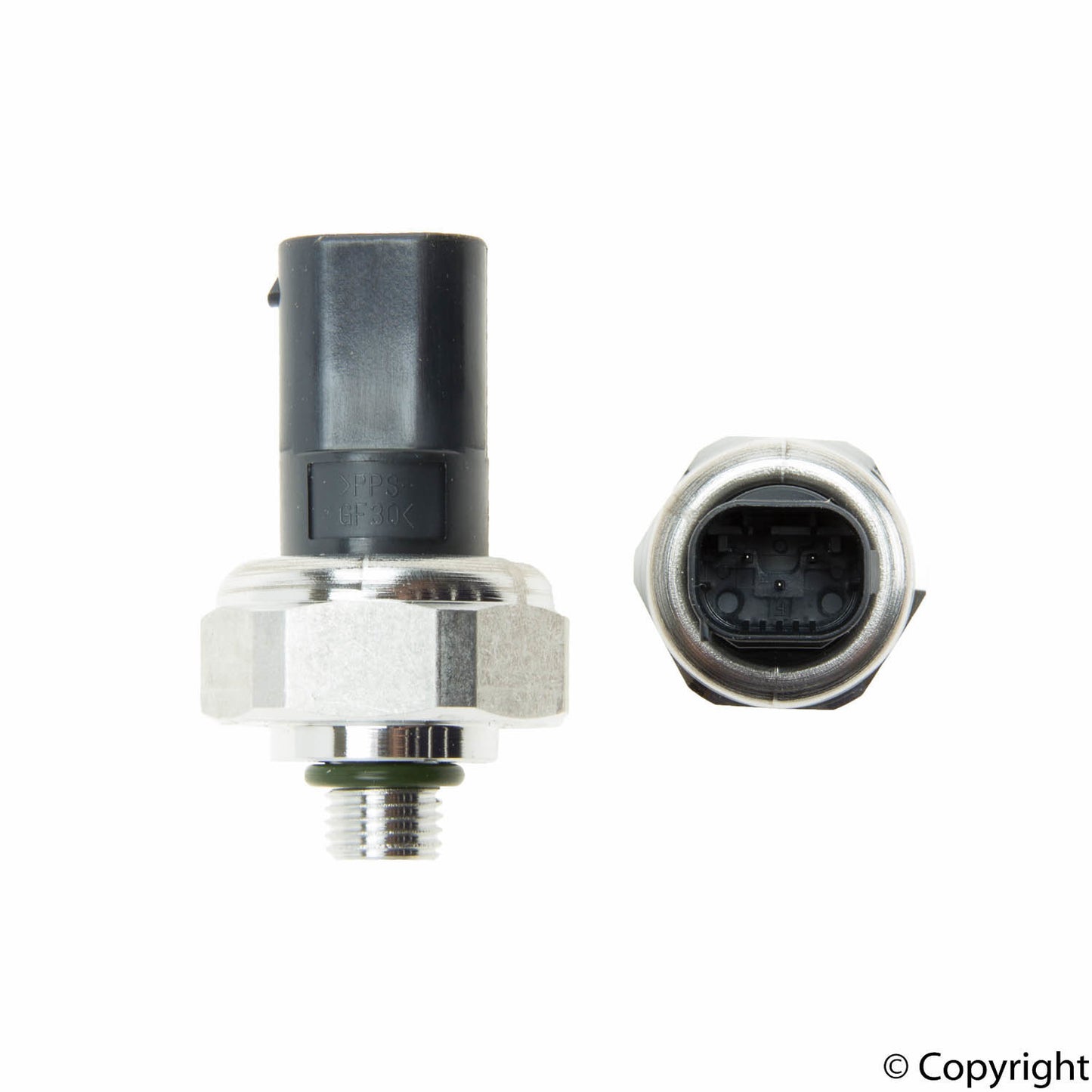 Front View of A/C Refrigerant Pressure Sensor GENUINE 2110000283