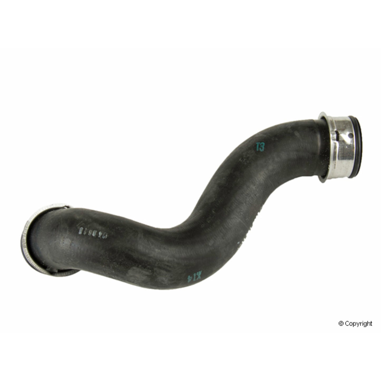 Front View of Upper Radiator Coolant Hose GENUINE 2115015082