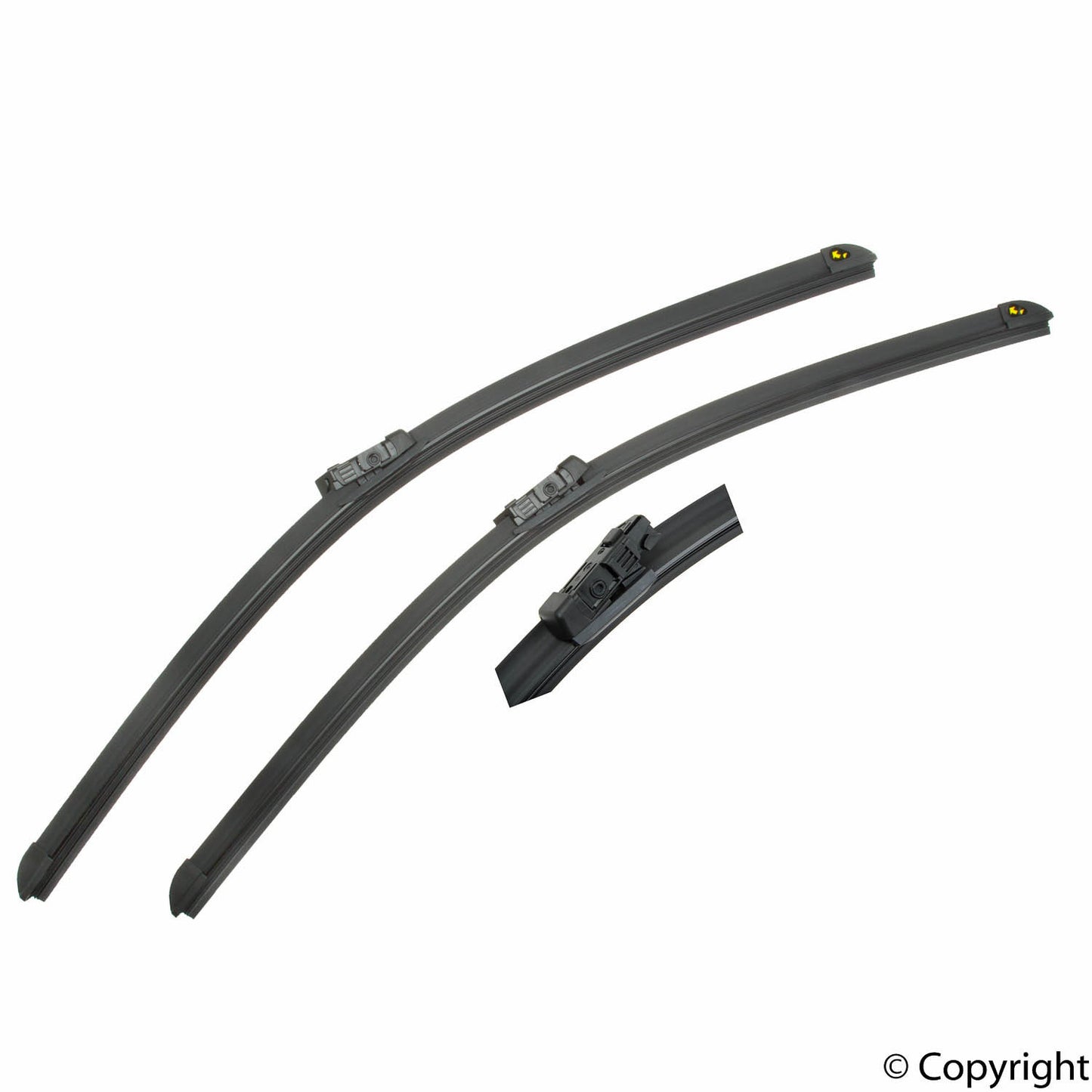 Front View of Front Windshield Wiper Blade Set GENUINE 2128201700