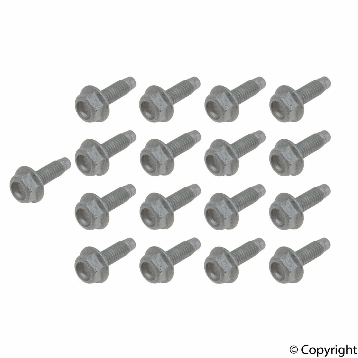 Front View of Automatic Transmission Oil Pan Bolt Set GENUINE 24117581606