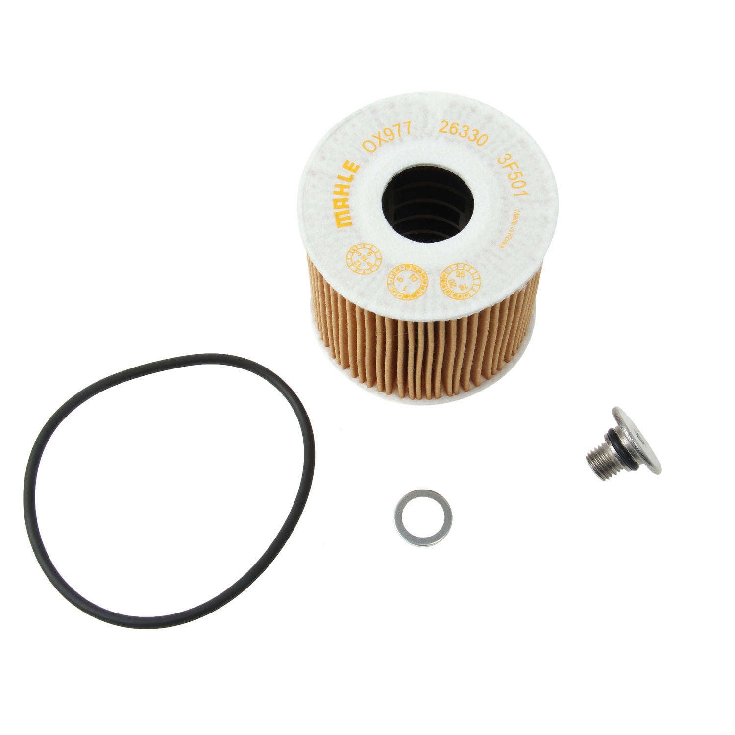 Front View of Engine Oil Filter GENUINE 26320-3F500