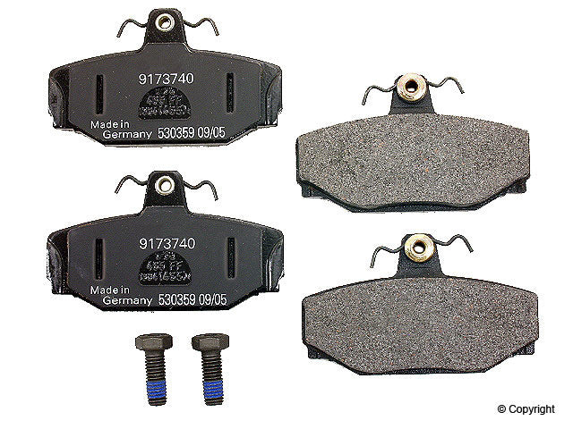 Front View of Rear Disc Brake Pad Set GENUINE 272291