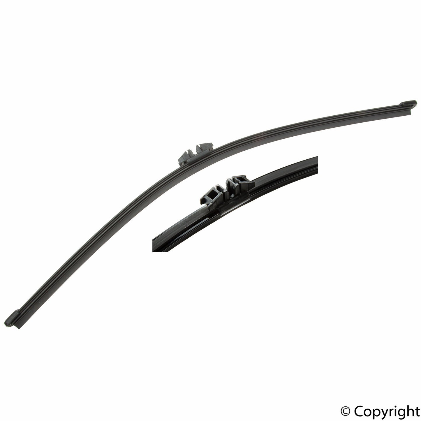 Front View of Rear Windshield Wiper Blade GENUINE 30699848