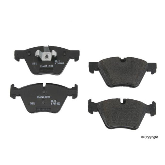 Front View of Front Disc Brake Pad Set GENUINE 34116777772