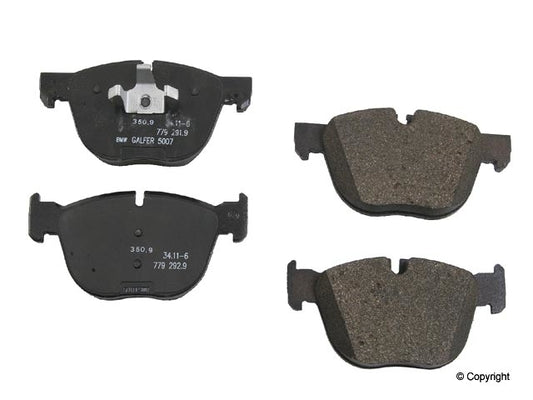 Front View of Disc Brake Pad Set GENUINE 34116852253