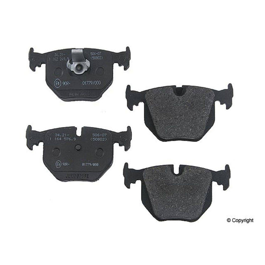 Front View of Rear Disc Brake Pad Set GENUINE 34216761250