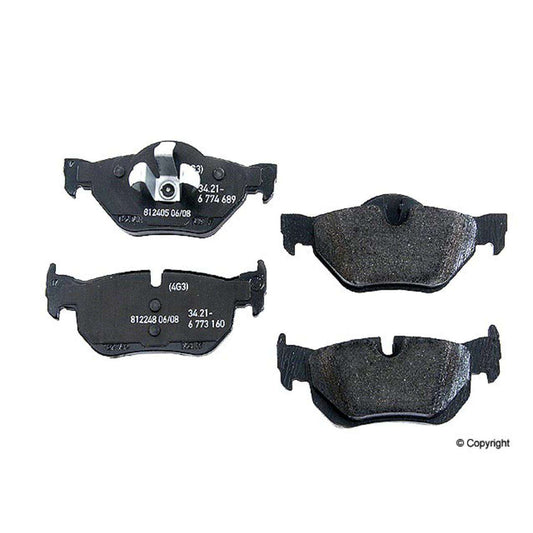 Front View of Rear Disc Brake Pad Set GENUINE 34216774692