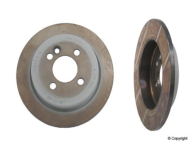 Front View of Rear Disc Brake Rotor GENUINE 34216774987