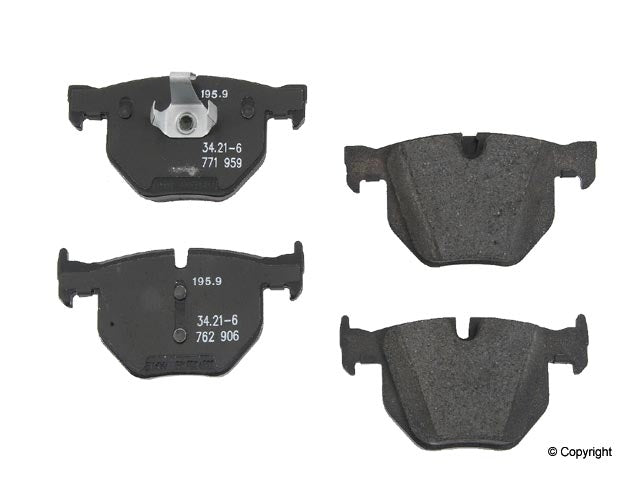 Front View of Rear Disc Brake Pad Set GENUINE 34216776937