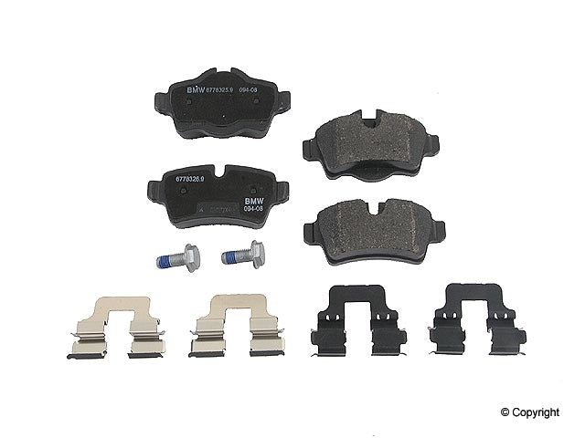 Front View of Rear Disc Brake Pad Set GENUINE 34216778327