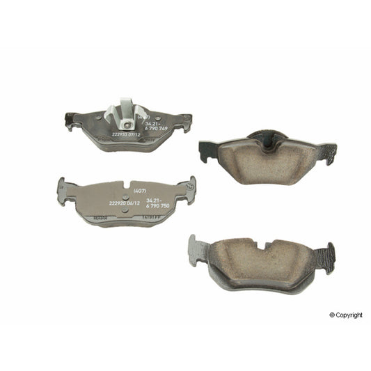 Front View of Rear Disc Brake Pad Set GENUINE 34216790761