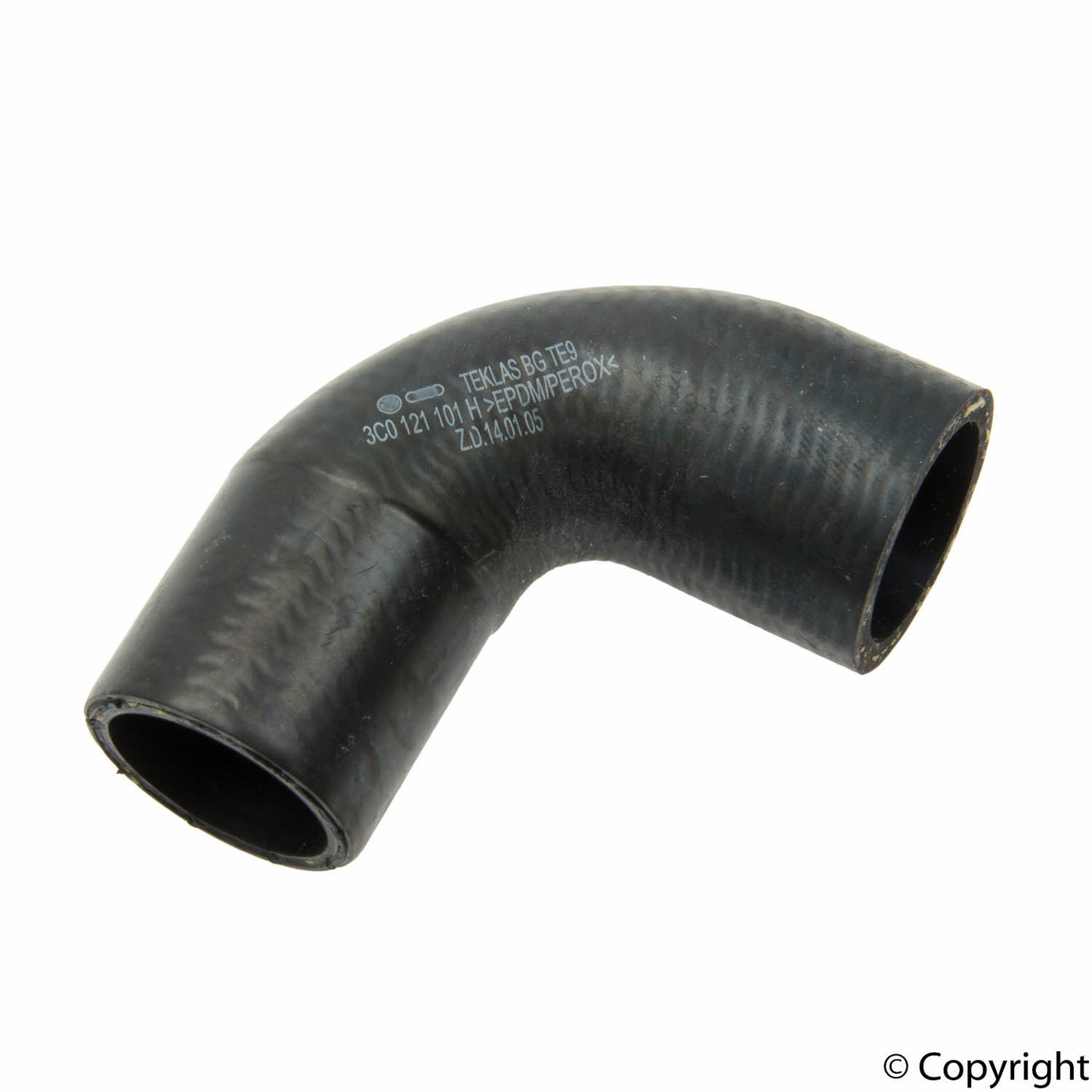 Front View of Upper Radiator Coolant Hose GENUINE 3C0121101H