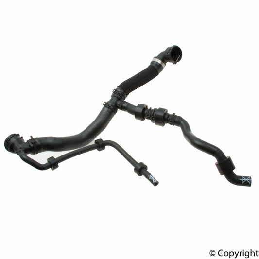 Front View of Upper Radiator Coolant Hose GENUINE 3C0122101GJ