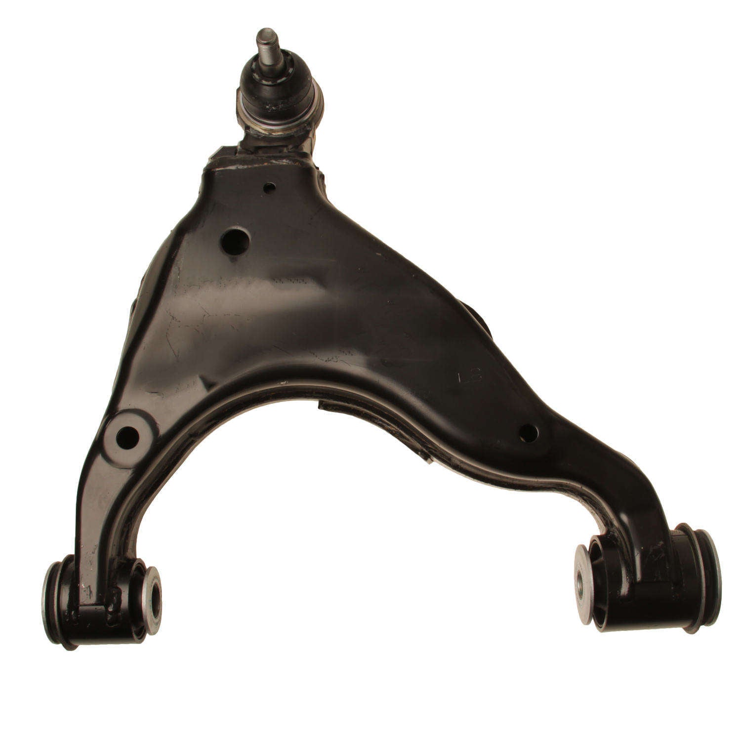 Front View of Front Left Suspension Control Arm and Ball Joint Assembly GENUINE 48069-60040