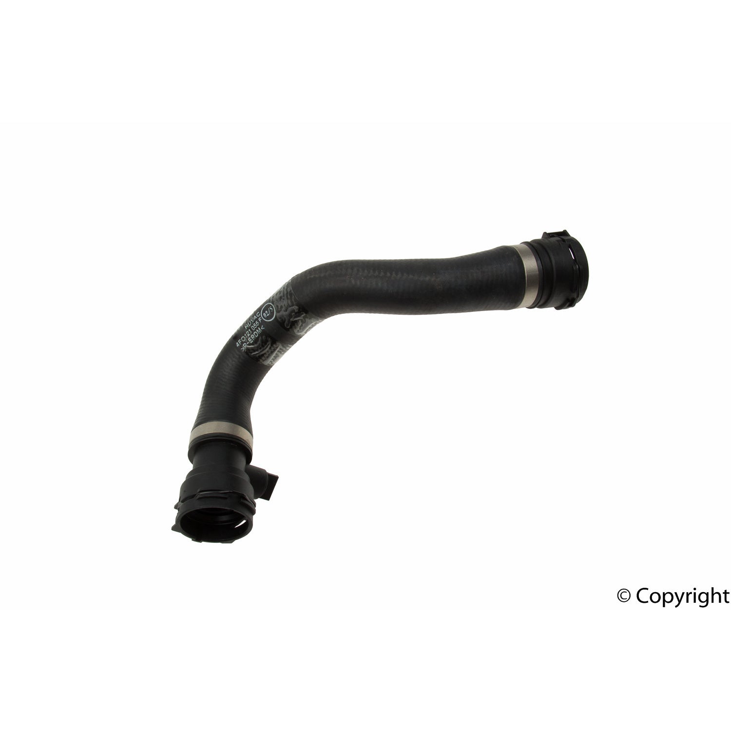 Front View of Radiator Coolant Hose GENUINE 4F0121055F