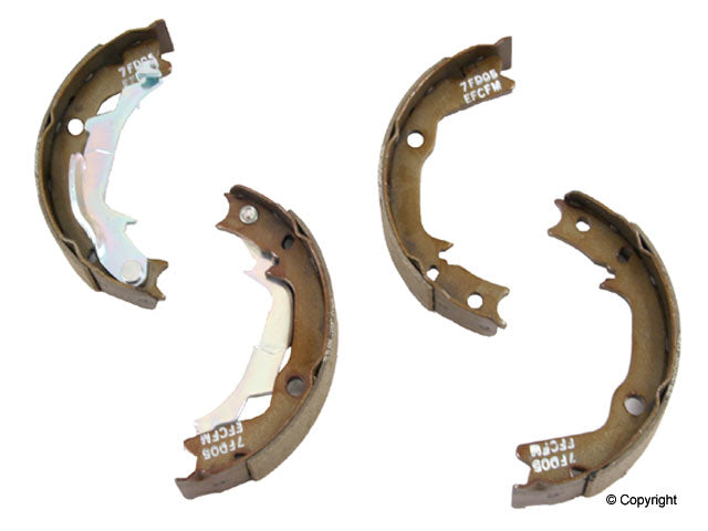 Front View of Rear Parking Brake Shoe GENUINE 583503CA10