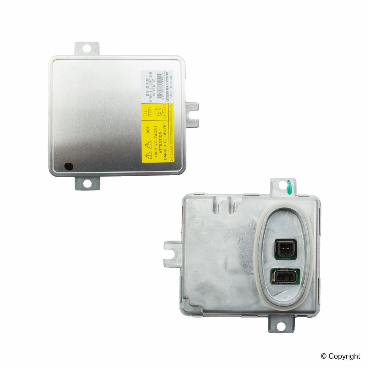 Front View of High Intensity Discharge (HID) Lighting Ballast GENUINE 63126948180