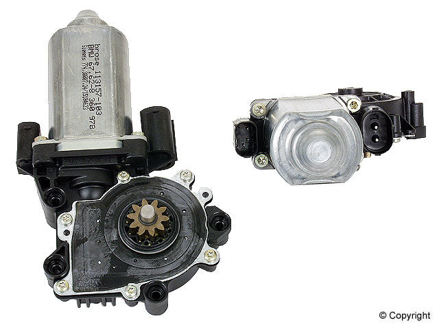 Front View of Front Left Power Window Motor GENUINE 67628360978