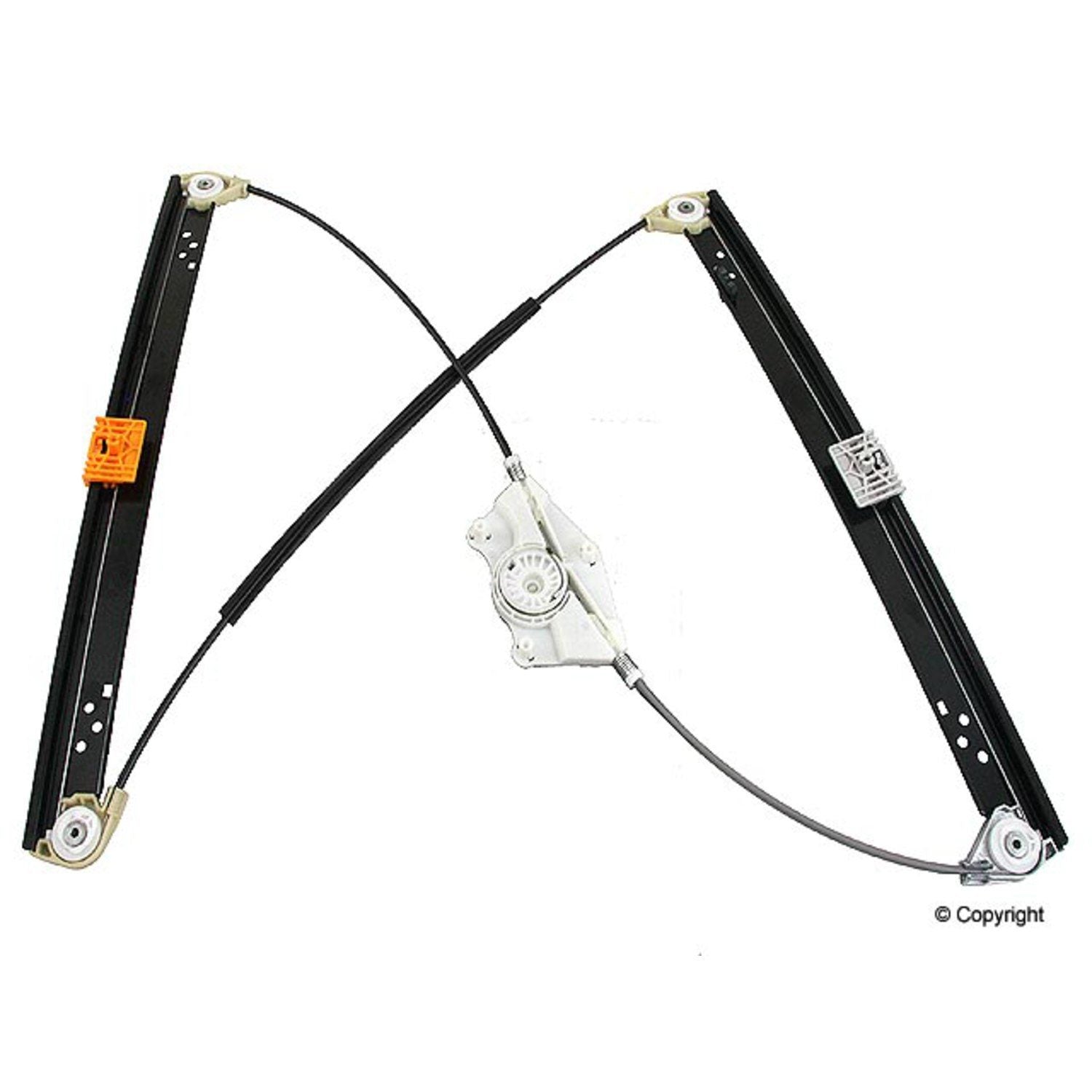 Front View of Front Right Window Regulator GENUINE 7L0837462F