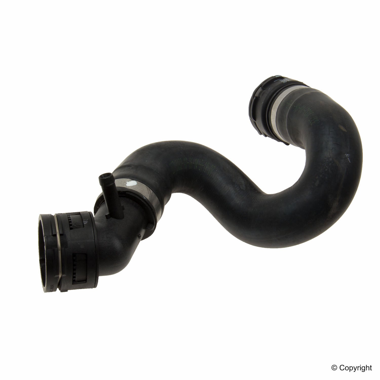 Front View of Upper Radiator Coolant Hose GENUINE 7L8122101D