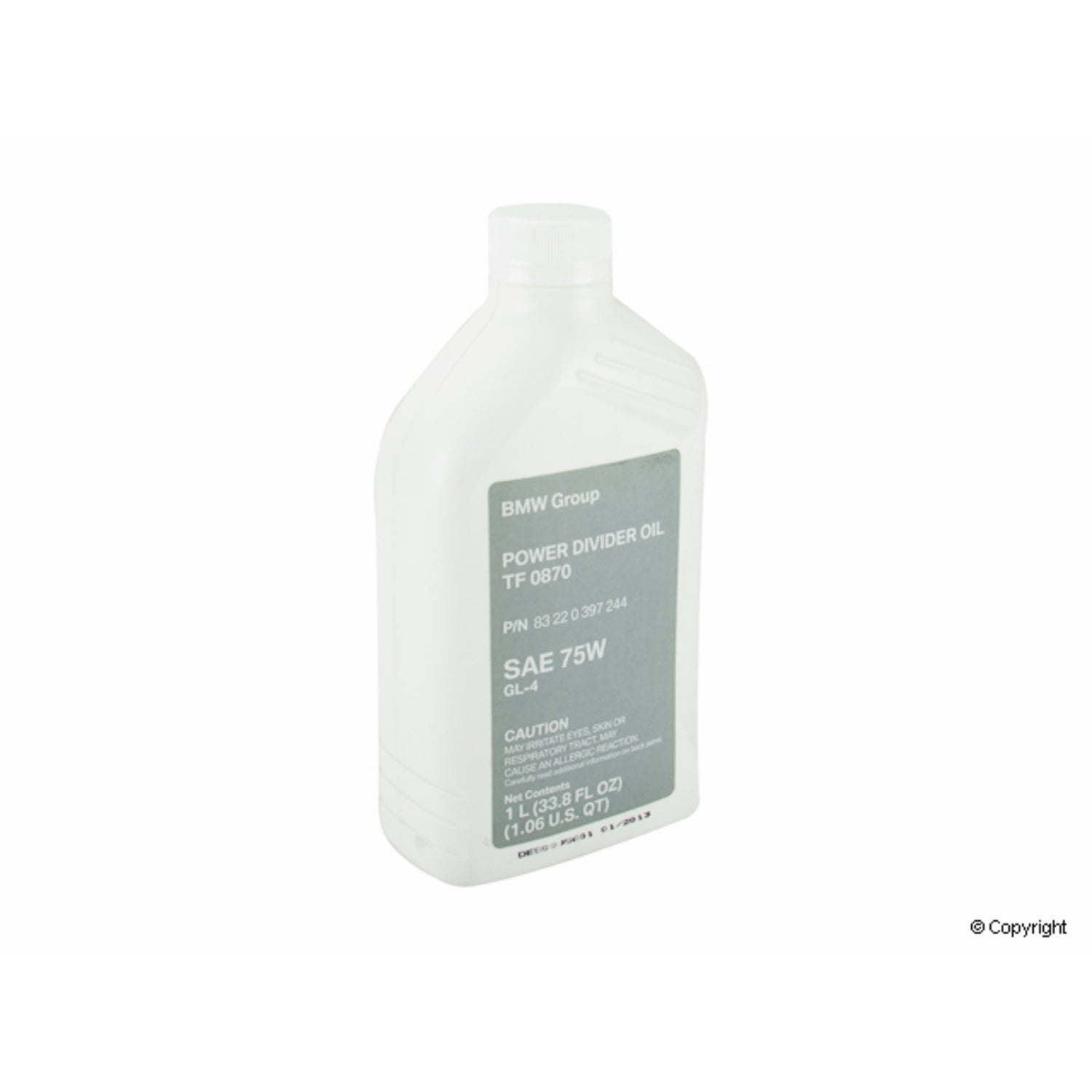 Front View of Transfer Case Fluid GENUINE 83222409710