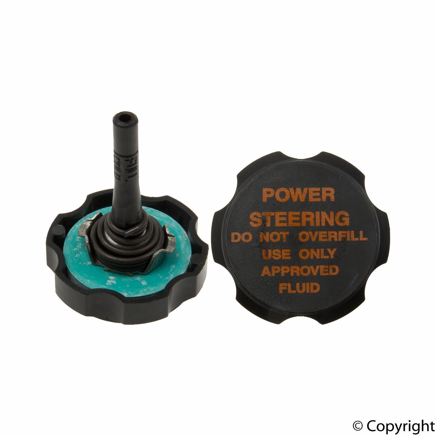 Front View of Power Steering Reservoir Cap GENUINE 9475862