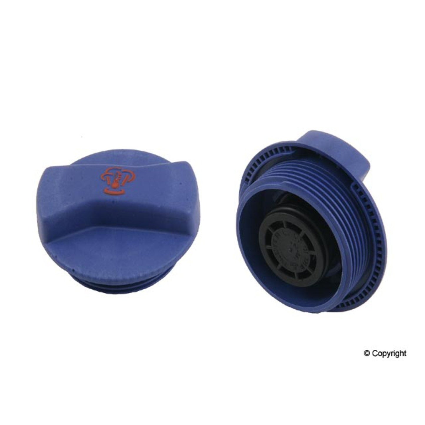 Front View of Engine Coolant Reservoir Cap GENUINE 95510644720