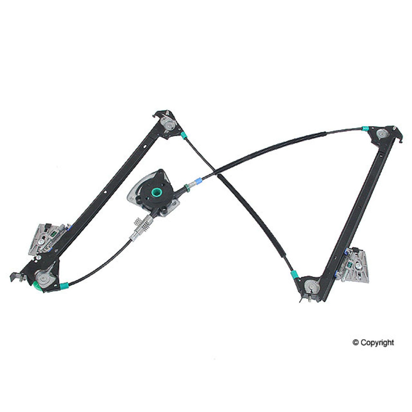 Front View of Right Window Regulator GENUINE 99654207604