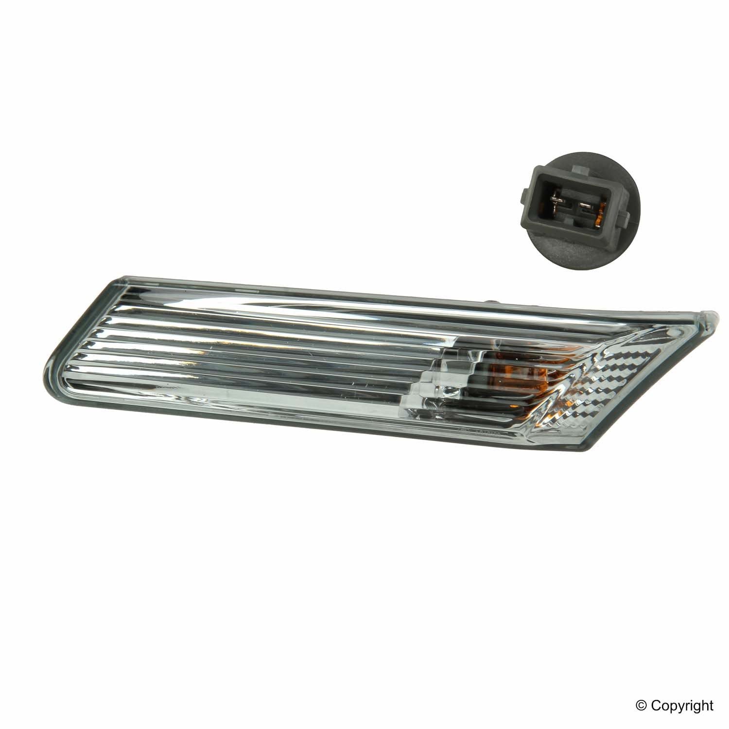 Front View of Left Turn Signal Light Assembly GENUINE 99763103302