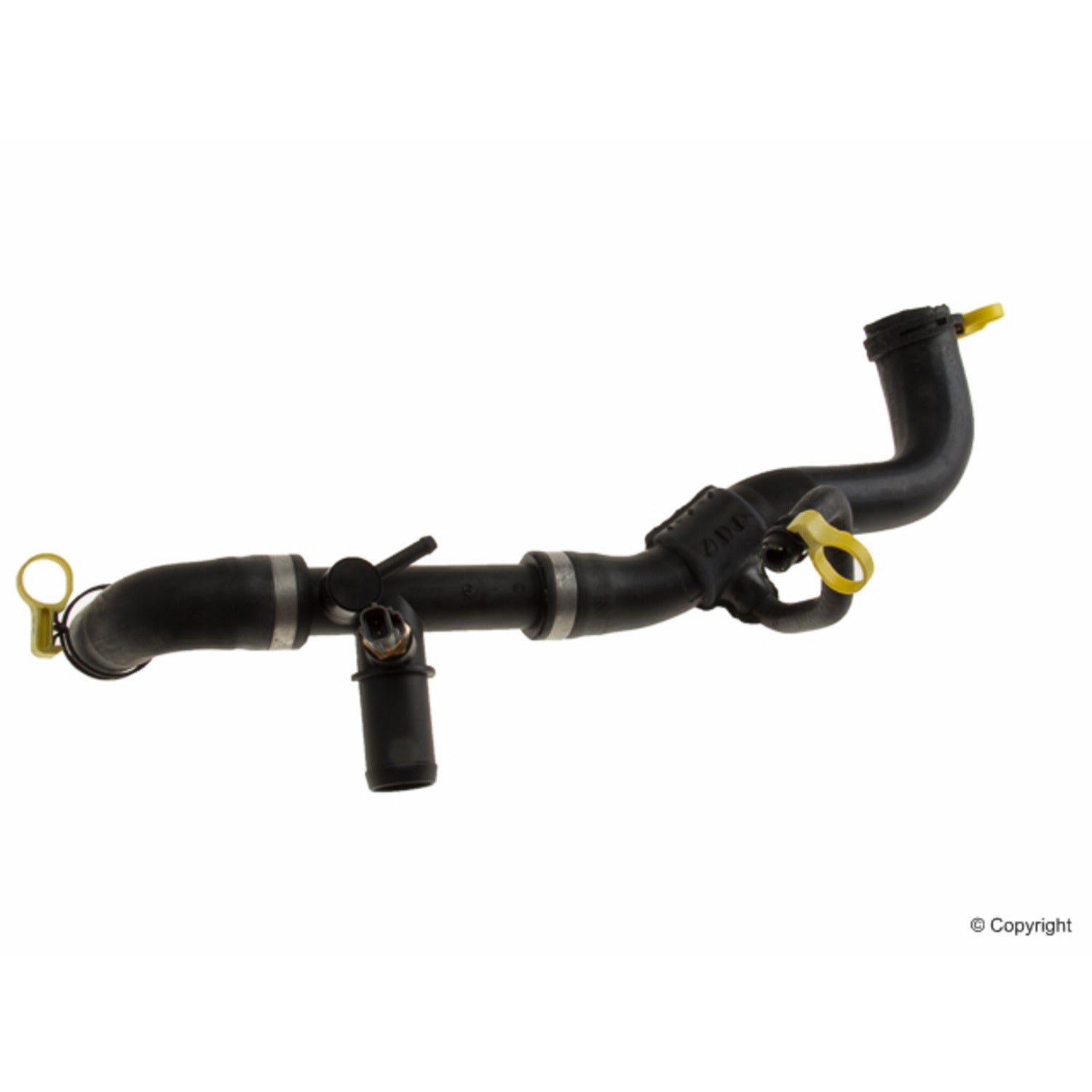 Front View of Upper Radiator Coolant Hose GENUINE JLM21497