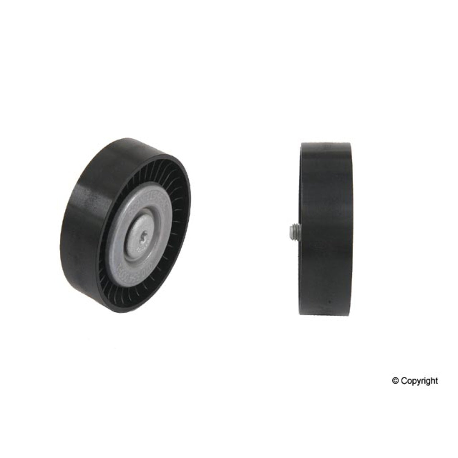 Front View of Accessory Drive Belt Idler Pulley GENUINE LR006076