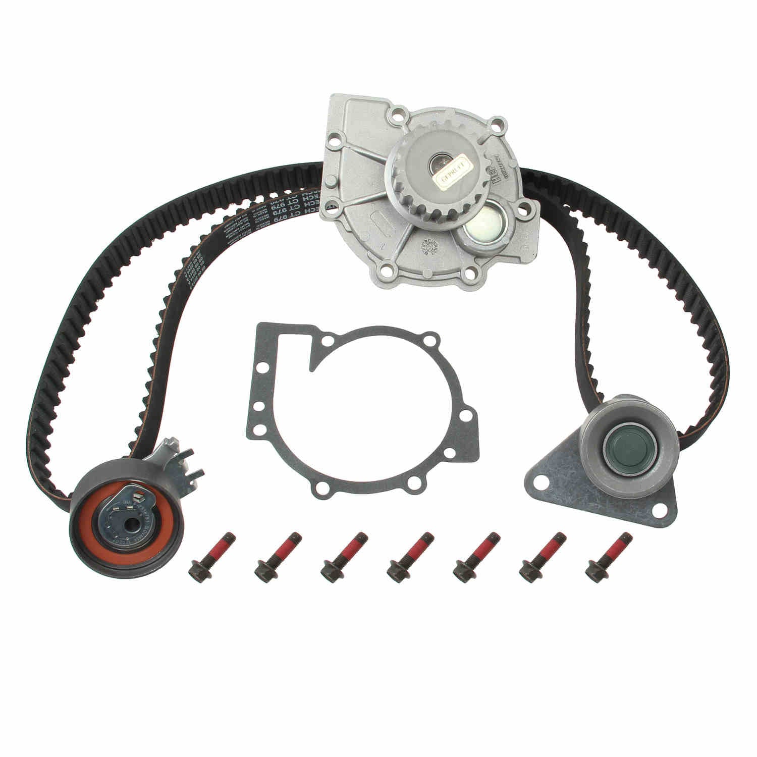 Angle View of Engine Timing Belt Kit with Water Pump HEPU PK00560