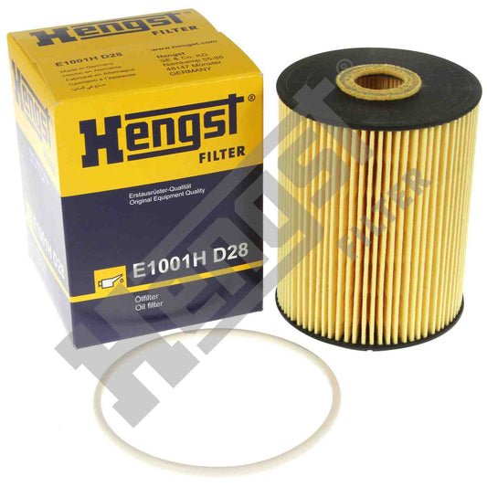 Top View of Engine Oil Filter HENGST E1001HD28