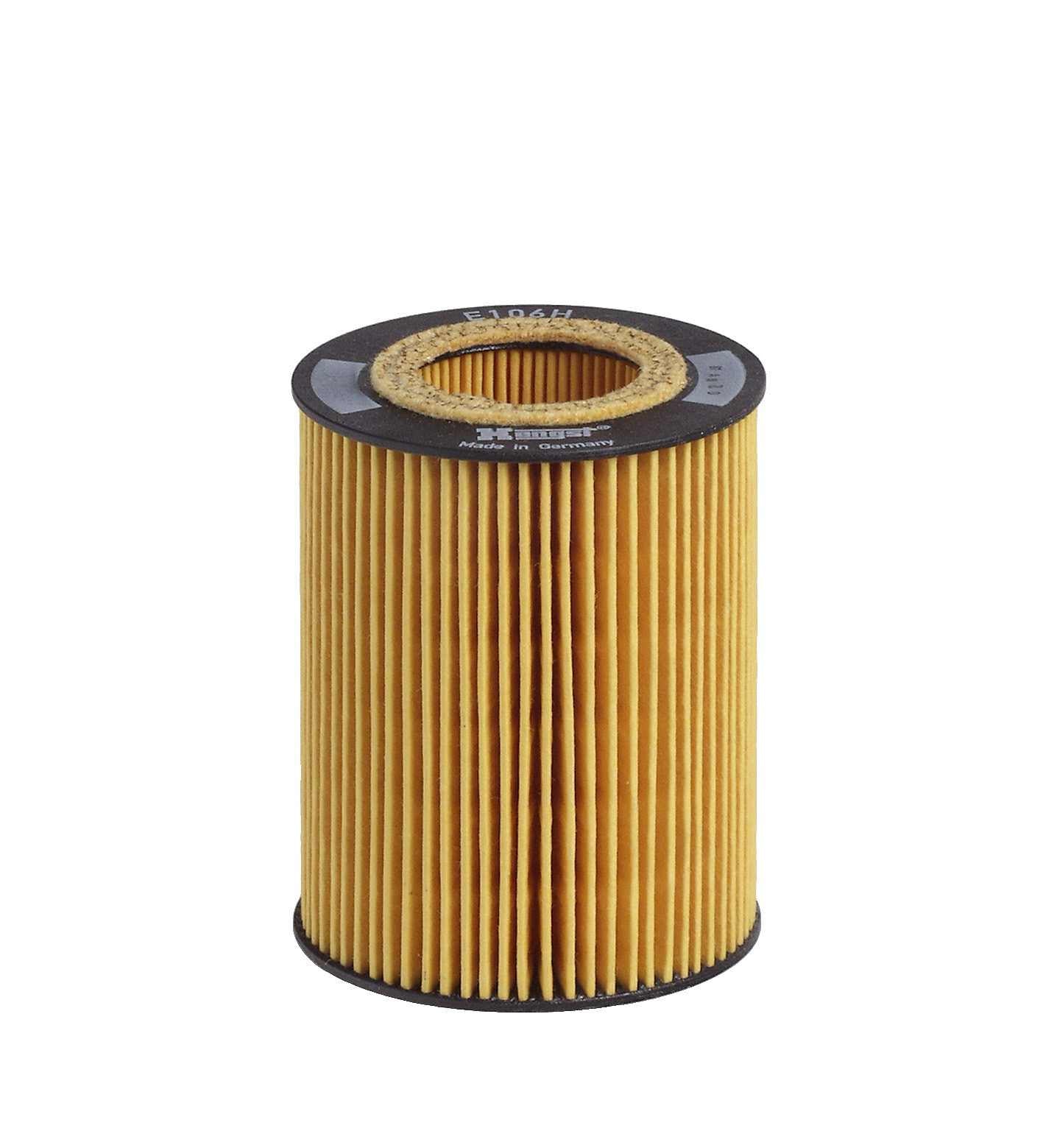 Front View of Engine Oil Filter HENGST E106HD34