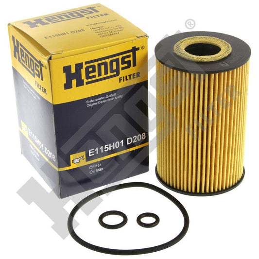 Top View of Engine Oil Filter HENGST E115H01D208