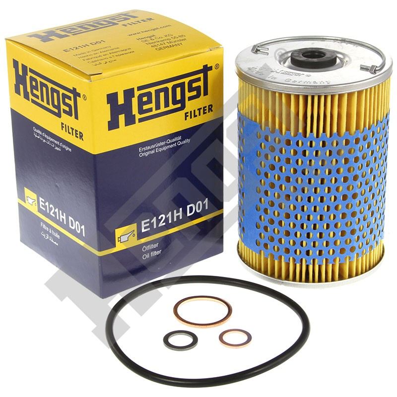 Top View of Engine Oil Filter HENGST E121HD01