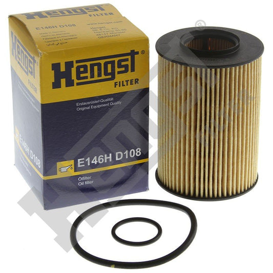 Top View of Engine Oil Filter HENGST E146HD108