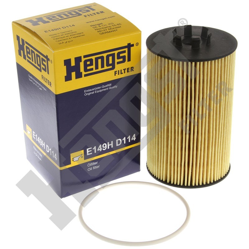 Top View of Engine Oil Filter HENGST E149HD114