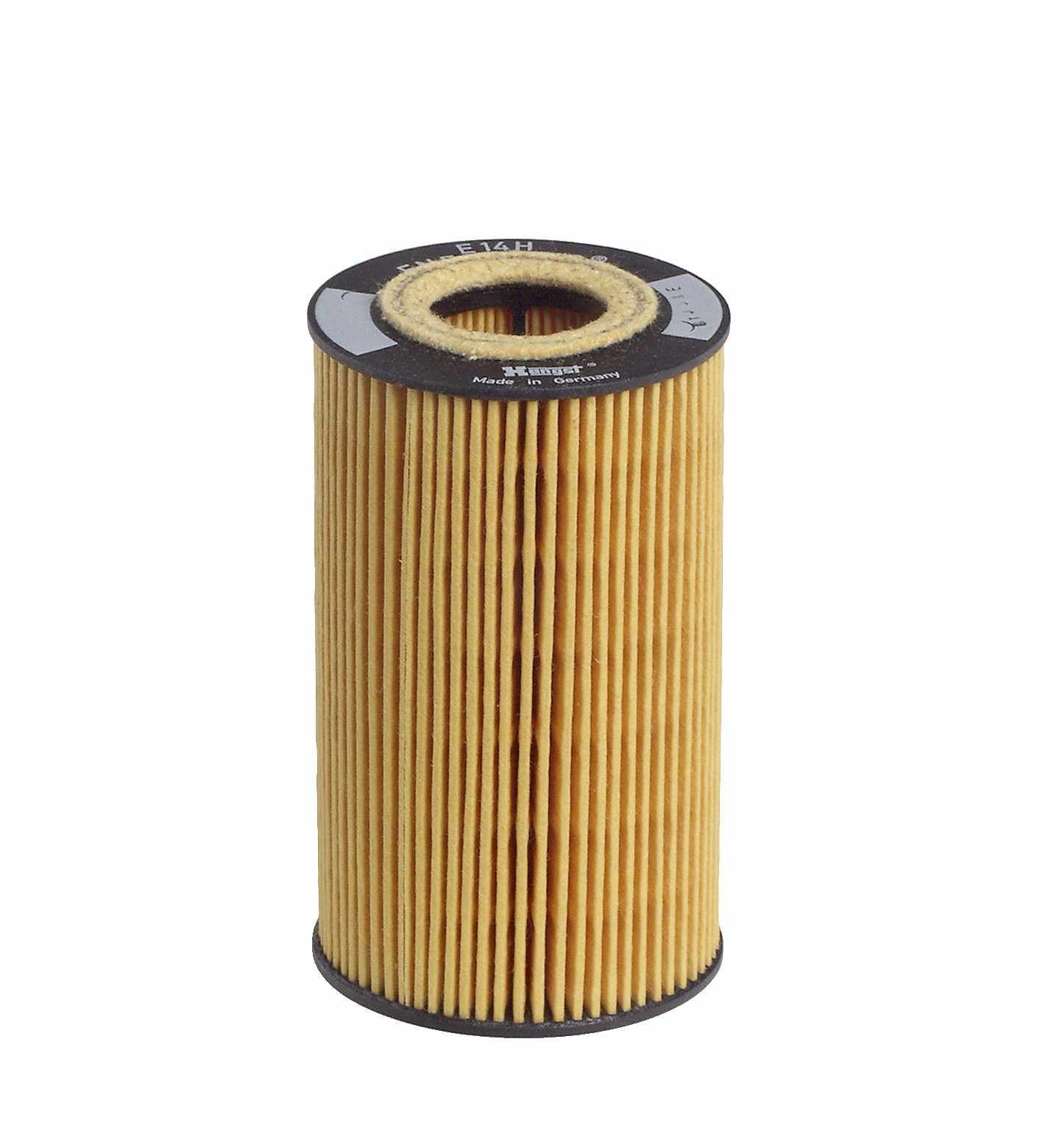 Front View of Engine Oil Filter HENGST E14HD77