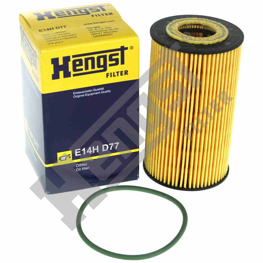 Top View of Engine Oil Filter HENGST E14HD77