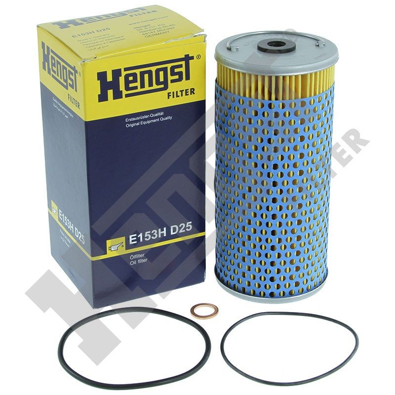 Top View of Engine Oil Filter HENGST E153HD25