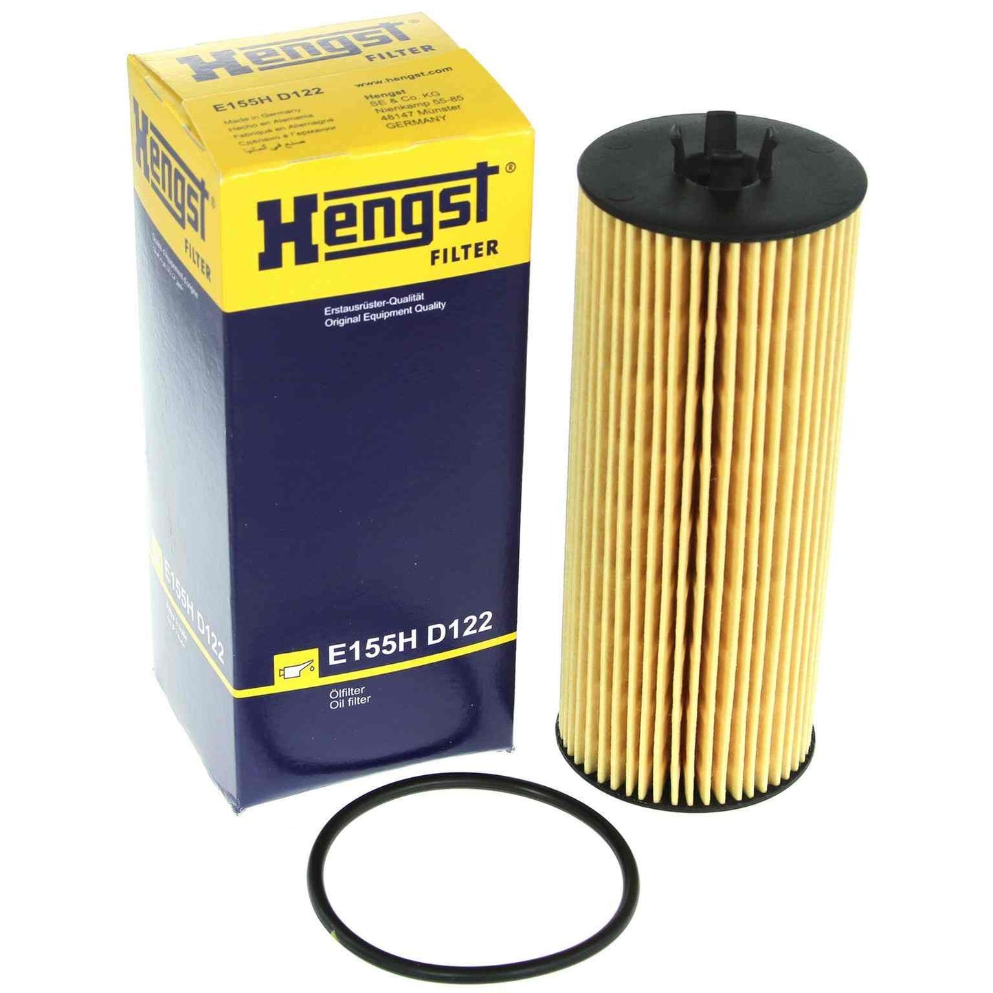 Top View of Engine Oil Filter HENGST E155HD122