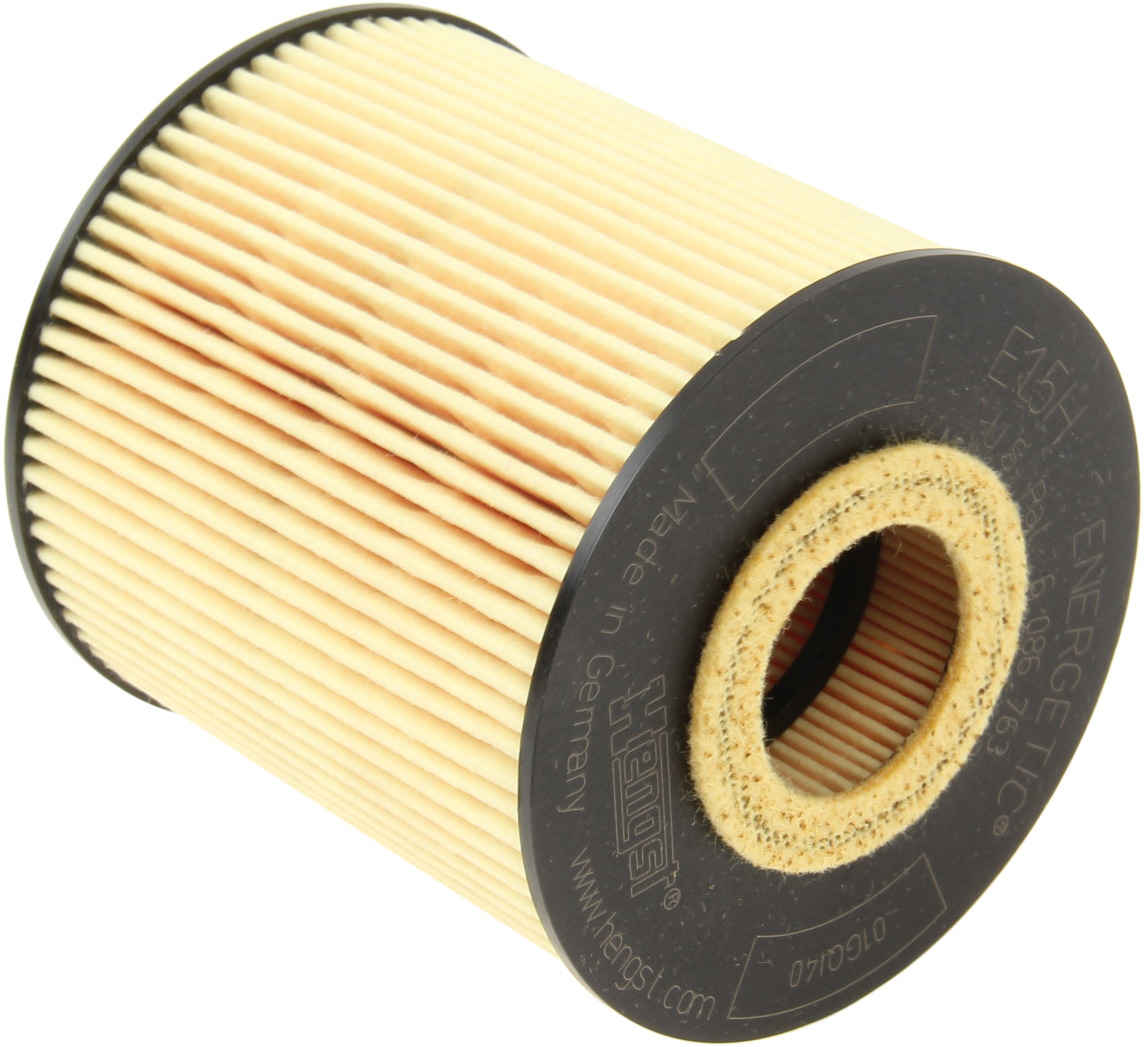 Angle View of Engine Oil Filter HENGST E15HD58