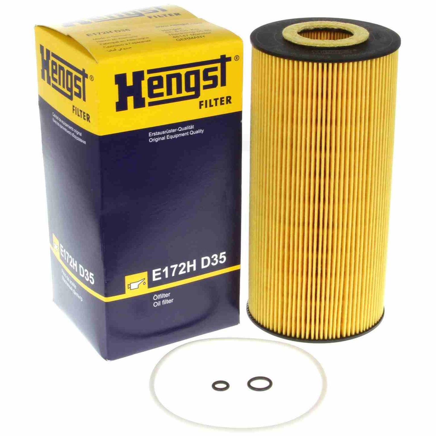 Top View of Engine Oil Filter HENGST E172HD35