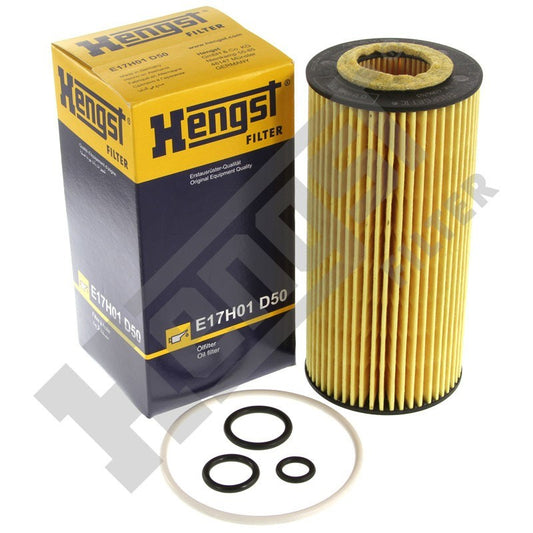 Top View of Engine Oil Filter HENGST E17H01D50