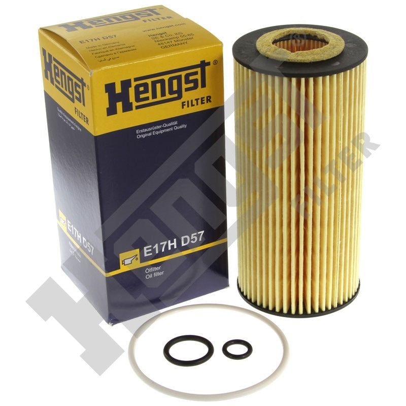 Top View of Engine Oil Filter HENGST E17HD57